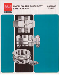 Union, Bolted, Quick-Sert™ Safety Heads